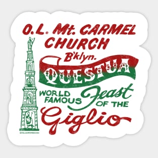 RETRO REVIVAL - World Famous Brooklyn Giglio Feast Sticker